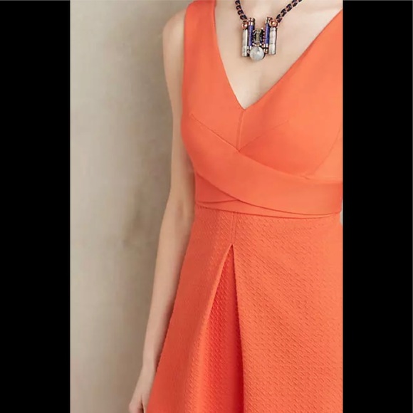 Anthropologie NWT Orange Ardmore Dress HD in Paris - Picture 2 of 4